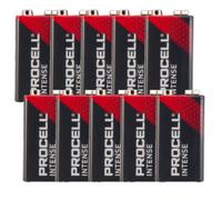 DURACELL PROCELL INTENSE 9V ALKALINE 6LR61 SMOKE ALARM MN1604 PP3 BATTERIES LOT