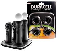 Duracell Quad Docking Charger Power Supply for PS3 PS VR Move Sub Controller
