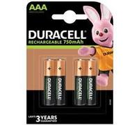 4pk Duracell AAA Size 750mAh Rechargeable Batteries