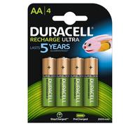 Duracell Recharge Ultra Type AA Batteries 2500 Mah, Pack of 4