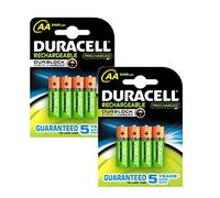 Duracell Rechargeable 2400 mAh AA Batteries - 8-Pack
