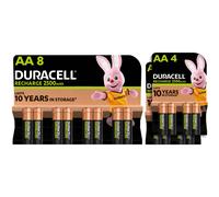 Duracell, Rechargeable, AA, Batteries, NiMH, No, Longest, Lasting, Battery, 16, 2500, mAh