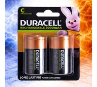 Duracell Rechargeable C Cell Batteries 3000Mah Nimh