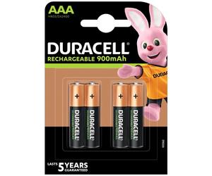 Duracell Rechargeable HR3/AAA 900 mAh Battery - 4 pcs.