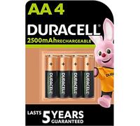 Duracell Rechargeable Type AA Battery, 2500mah, Pack of 4