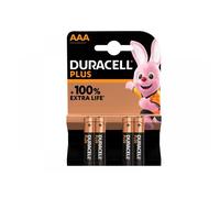 Duracell Plus Alkaline AAA Batteries - Pack of 4