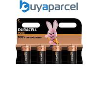 Duracell S18712 C Cell Plus Power +100% Batteries (Pack 4)