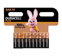 Duracell S19036 Aaa Cell +100% Plus Power Batteries (Pack 10) Duraaa100P10
