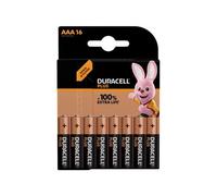 Duracell S19037 Aaa Cell +100% Plus Power Batteries (Pack 16) Duraaa100P16
