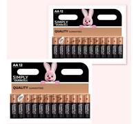 Duracell Simply AA AAA Alkaline Batteries Long Lasting Power Pack Bulk UK Stock