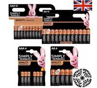 Duracell Simply AA AAA Batteries Alkaline LR03 LR6, 10 Year Long Expiry