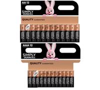 Duracell Simply AA AAA Batteries Alkaline LR03 LR6 Long Lasting Expiry 2032 UK