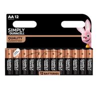 Duracell Simply AA Batteries 12 Pack , Long Lasting Batteries