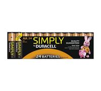 Duracell Simply AA (LR6) Batteries Alkaline Pack of 24