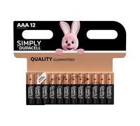 Duracell Simply AAA Batteries (Pack of 12)