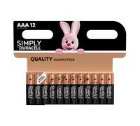 DURACELL Simply AAA Alkaline Batteries - 12 Pack