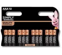 Duracell Simply AAA Batteries (Pack of 12) Quality Guaranteed Long Life Battery