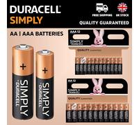 Duracell Simply Alkaline Batteries AA LR6 AAA LR03 Fresh Stock UK