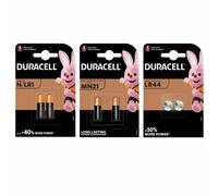 Duracell Small Device Battery Kit - LR44 + MN21 + LR1