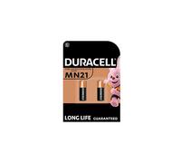 Duracell Specialty Alkaline MN21 Battery 12V, pack of 2 (A23 / 23A / V23GA / LRV08 / 8LR932) designed for use in remote controls, wireless d