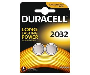 Duracell Specialty Type 2032 Lithium Coin Battery, Pack of 2