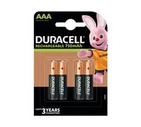 4pk Duracell AAA Size 750mAh Rechargeable Batteries