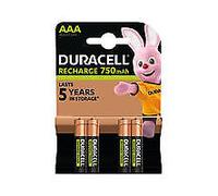 Duracell Stay Charged Rechargeable AAA NiMH 750mAh Batteries (Pack of 4)