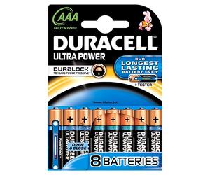 Duracell Ultra 8 x AAA Batteries