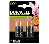 Duracell Ultra Power AAA Rechargeable 900mAh Batteries, Pack of 4