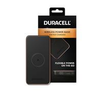 Duracell Wireless 10000mAh Power Bank | 25W Fast Charging USB-C and USB-A, Touchscreen Display, Portable External Battery for iPhone, iPad, Samsung