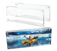 DuraClear 4x10 Inches / 10.2x25.4 CM Panoramic Acrylic Photo Frame - Frameless & Thick Design - Ideal for Photos, Art Prints, and Cosmetology License Display