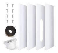 DuraComfort Portable AC Window Kit, Window Seal for AC Unit with 5.9 Inches(6") Diameter Coupler, Sliding Vent Kit for Air Conditioner Exhaust Hose, Up to 61.8 Inches