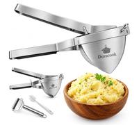 Duracook Stainless Steel Potato Masher | Multifunctional Potato Ricer and Vegetable Masher, Comfortable Grip Handles, For Smooth and Fluffy Mashed Potatoes