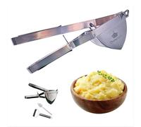 Duracook Stainless Steel Potato Masher, Multifunctional Potato Ricer and Vegetable Masher with Comfortable Grip Handles for Smooth and Fluffy Mashed Potatoes.
