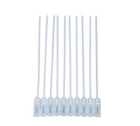 Duradeals 40cm Strong Flat Strap White Plastic Security Seals - Numbered Without Barcode, Tamper-Evident - for Freight Containers, Cages, Trolleys, High-Value Shipments (200)