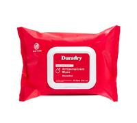 Duradry Antiperspirant Wipes - Maximum Strength, Antiperspirant for Hands & Feet, Deodorizing Sweat Wipes, Talc-Free, Blocks Sweat & Odor, Dermatologist Recommended - Unscented, 1-Pack