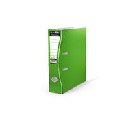 Durafile Lever Arch File, Light Green File, 'Ergonomic Curved Spine' Single Folder, Glossy Heavy Duty Board Construction with Metal Mechanism, Suitable for A4 Documents, Storage File folders