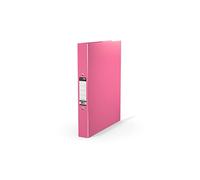 Durafile Ring Binder A4 File, Pink, Single File Folder Organiser, Heavy Duty Board Construction Folders for Paperwork Ring Binder, Ideal Folder for School, Home & the Office