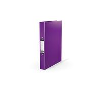 Durafile Ring Binder A4 File, Purple, Single File Folder Organiser, Heavy Duty Board Construction Folders for Paperwork Ring Binder, Ideal Folder for School, Home & the Office