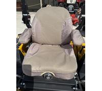 Durafit Seat Covers, Custom Fit Hustler X one, Super Z, Hyper Drive.Super I40 and Diesel Z Zero Turn Mowers in Tan Endura with Airtex Breathability. Knob on Base. Such Comfort from Wicking Fabric.
