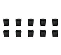 Duraflex Pack of Ten Black Cord End Zip Clips - Military Spec - Paracord Shock Cord Drawstring Zipper Pull Management