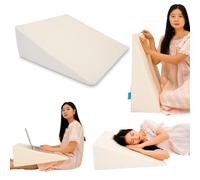 DURAFOAM™ | New Large Bed Wedge Pillow - Orthopedic Support for Acid Reflux & GERD/GERN Relief, Ideal for Reading, Breastfeeding - Comfort Sleep Pillow with Hypoallergenic Design