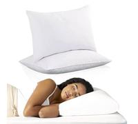 DURAFOAM Pillows 2 Pack - Super Support Firm Side Sleeper Bed Pillows for Neck and Shoulder Pain Relief - Comfy & Supportive, Hypoallergenic, Made in UK (50 x 70cm)