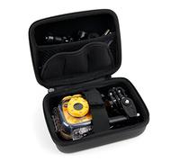 DURAGADGET Black Hard Shell EVA Box Case with Carabiner Clip & Twin Zips - Compatible with VTech Kidizoom Action Cam (80-170703) & Vtech Kidizoom Action Cam HD (80-520203)