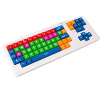 DURAGADGET LARGE Colourful Childrens/Special Needs/Sight impaired PC Keyboard PS2/USB - Great For Teaching/Learning at Home (Dimensions: 470 x 180 x 15mm)