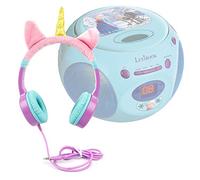 DURAGADGET Magical Unicorn Kids' Headphones w/Audio Sharing Port - Compatible with Lexibook Frozen CD Player RCD102FZ | Frozen CD Player RCD108FZ & Gru: Mi Villano Favorito CD player RCD102DES