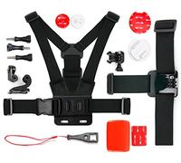 DURAGADGET Sports Camera 17 Piece Extreme Action Accessories Bundle - Compatible with AKASO EK7000 4K30FPS and AKASO EK7000 Pro