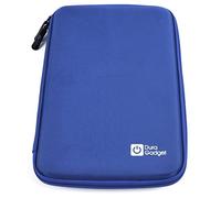 DURAGADGET Water-Resistant Hard Shell EVA Case with Dual Zips & Netted Pocket in Blue - Compatible with the Dragon Touch Y88X Plus Kids Tablet 7 Inch