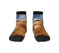 DURAGS Sand Leopard Gecko Print Unisex Direct-Cylinder Socks,Top-Tier Sports And Leisure Socks For All Occasions, Sand Leopard Gecko1, One size