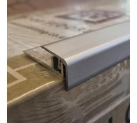Dural 7-10mm Silver Clipper Step Alu Stair Nosing Profile 0.9m